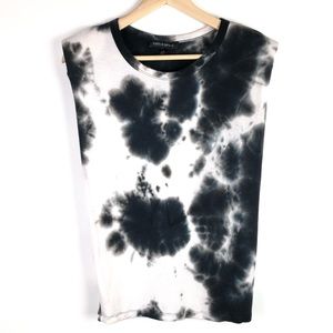 Supply & Demand Tie Dye Shoulder Pad Tank Top